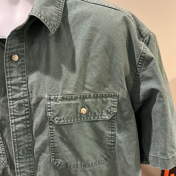 L.L. Bean Men's Sunwashed Canvas Shirt, Traditional Fit Short-Sleeve size XL-REG - Picture 4 of 13